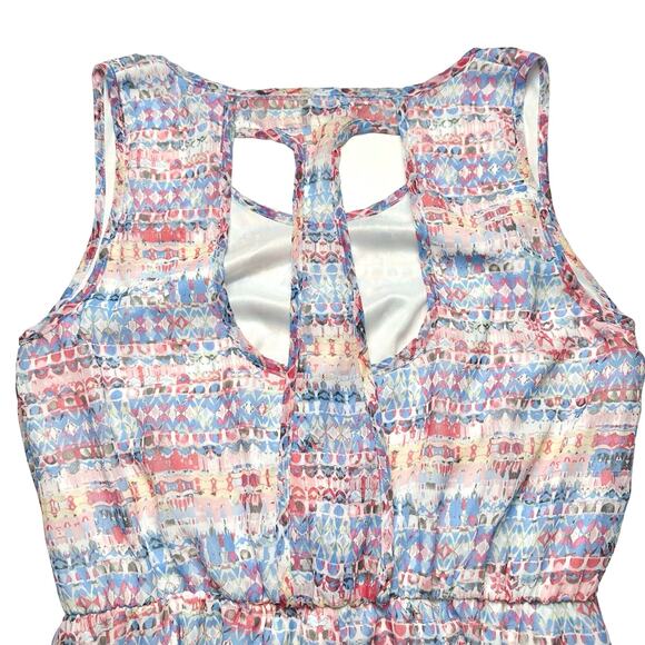 Umgee | Women | Pastel Abstract High Low Breezy Summer Shift Dress | Size Large - Picture 8 of 10